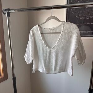 Linen Crop Top